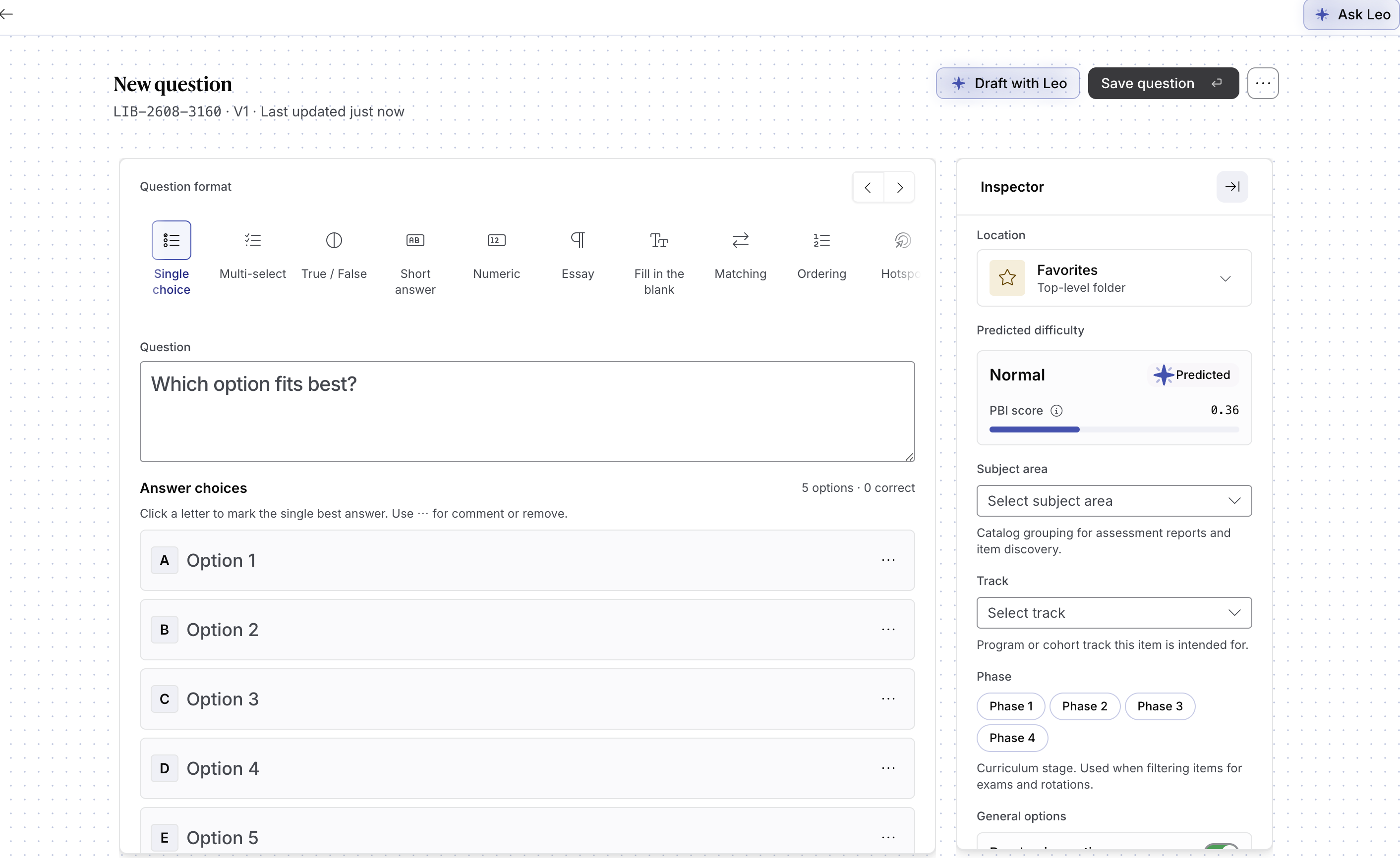 New question compose with surrounding chrome dropped
