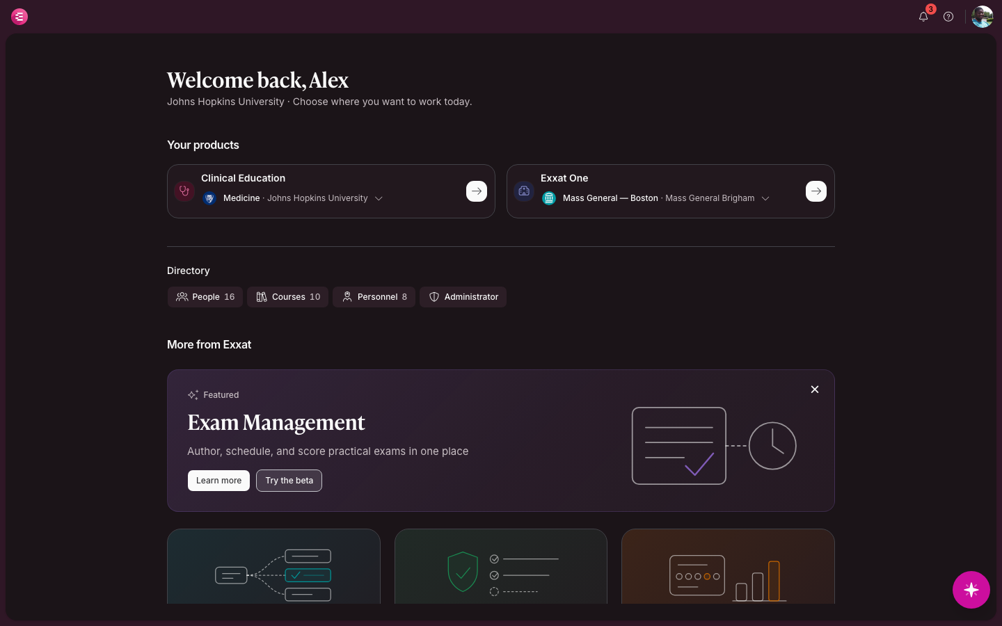 Product home Storefront layout (dark mode)